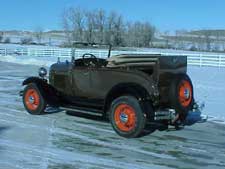 Rear Quarter View - 1929 Ford Model A Roadster with Rumble Seat