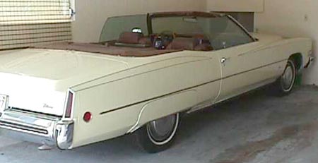 Rear/Side View - 1973 Cadillac Eldorado Convertible